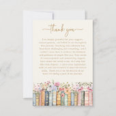 ワイルドフラワー卒業サンキューカード サンキューカード (正面)