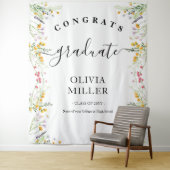 ワイルドフラワー卒業バックドランドデコル タペストリー (インサイチュ)