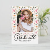 ワイルドフラワー卒業パーティーの写真 招待状 (スタンド正面)