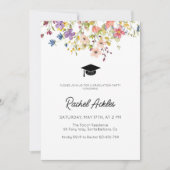ワイルドフラワー卒業パーティー招待状フローラグラード 招待状 (正面)