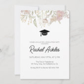 ワイルドフラワー卒業パーティー招待状フローラグラード 招待状 (正面)