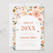 ワイルドフラワー卒業パーティー招待状 招待状 (正面)