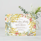 ワイルドフラワー卒業パーティー招待状 招待状 (スタンド正面)