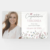 ワイルドフラワー卒業フォトバナー 横断幕 (横)