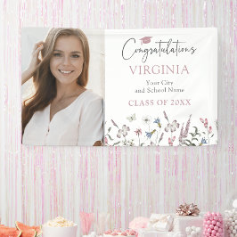 ワイルドフラワー卒業フォトバナー 横断幕