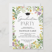 ワイルドフラワー卒業写真パーティー 招待状 (裏面)