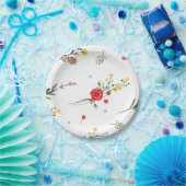 ワイルドフラワー卒業紙プレート ペーパープレート (パーティー)