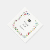 ワイルドフラワー卒業 スタンダードカクテルナプキン (角)