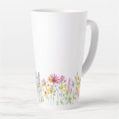 ワイルドフラワー名の定義かわいらしワイルドフラワー カフェラテマグ (右アングル)