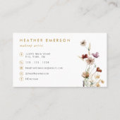 ワイルドフラワー名刺 名刺 (裏面)