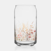 ワイルドフラワー名前をカスタムするスクリプトのモノグラムイニシャル ガラス缶 (左)