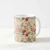 ワイルドフラワー名前をカスタムする コーヒーマグカップ (正面右)