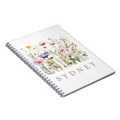 ワイルドフラワー名前をカスタムする ノートブック (右側)