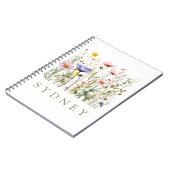 ワイルドフラワー名前をカスタムする ノートブック (左側)