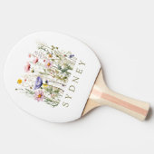 ワイルドフラワー名前をカスタムする 卓球ラケット (横)