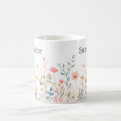 ワイルドフラワー名 コーヒーマグカップ (中央)