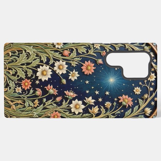 ワイルドフラワー夕べウィッシングスターサムスンフォンケース SAMSUNG GALAXYケース (裏面横)