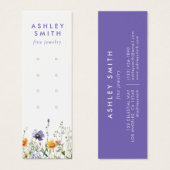 ワイルドフラワー多耳飾りディスプレイカード (正面&裏面)