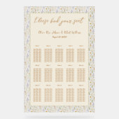 ワイルドフラワー大結婚形アクリル座席表 アクリルサイン (正面)