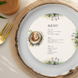 ワイルドフラワー女性のカーボーイハット素朴フローラキンセアニェラ メニュー