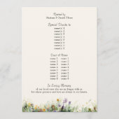 ワイルドフラワー女性のカーボーイ写真素朴フローラキンセアニェラ プログラム (裏面)