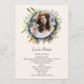 ワイルドフラワー女性のカーボーイ写真素朴フローラキンセアニェラ プログラム (正面)