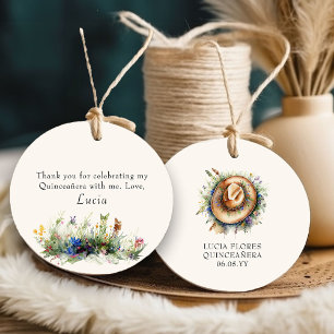 ワイルドフラワー女性のカーボーイ素朴フローラキンセアニェラ フェイバータグ