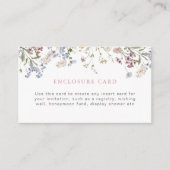 ワイルドフラワー封入カード カスタム挿入 フローラル エンクロージャーカード (正面)