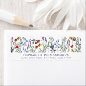 ワイルドフラワー差出人住所ラベル ラベル (インサイチュ)