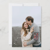 ワイルドフラワー庭園の結婚式写真 セーブザデート (裏面)