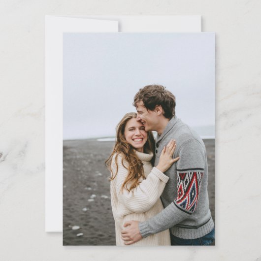 ワイルドフラワー庭園の結婚式写真 セーブザデート (裏面)