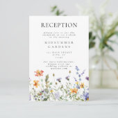 ワイルドフラワー庭園の結婚式披露宴エンクロージャカード エンクロージャーカード (スタンド正面)