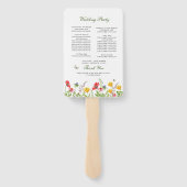 ワイルドフラワー庭園の結婚式計画 ハンドファン (裏面)