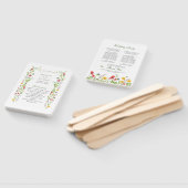 ワイルドフラワー庭園の結婚式計画 ハンドファン (組立なし)