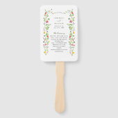 ワイルドフラワー庭園の結婚式計画 ハンドファン (正面)