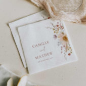 ワイルドフラワー庭園の結婚式 スタンダードカクテルナプキン