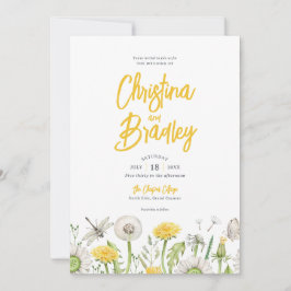 ワイルドフラワー庭園の結婚式 招待状
