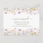 ワイルドフラワー引っ越しました | 動きのお知らせ ポストカード (正面)