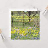 ワイルドフラワー引用文ノートカード カード (正面/裏面インサイチュ)