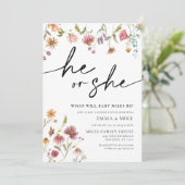 ワイルドフラワー彼または彼女が性発現招待状 招待状 (スタンド正面)