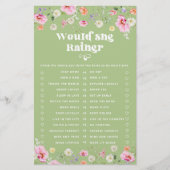 ワイルドフラワー彼女はむしろブライダルシャワーゲーム (正面)