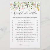 ワイルドフラワー彼女はむしろブライダルシャワーゲーム (正面)