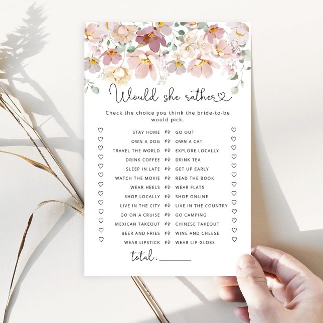 ワイルドフラワー彼女はむしろブライダルシャワーゲーム (クリエイターアップロード済み)