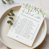 ワイルドフラワー彼女はむしろブライダルシャワーゲーム