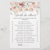 ワイルドフラワー彼女はむしろブライダルシャワーゲーム (正面)