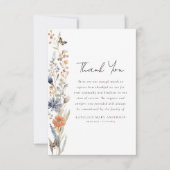 ワイルドフラワー悔やみや弔慰葬儀 サンキューカード (正面)