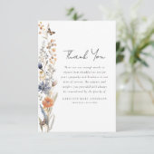 ワイルドフラワー悔やみや弔慰葬儀 サンキューカード (スタンド正面)