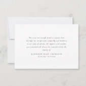 ワイルドフラワー悔やみや弔慰葬儀 サンキューカード (裏面)