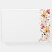 ワイルドフラワー愛する思い出の葬儀記念写真 ゲストブック (裏面)