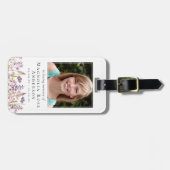 ワイルドフラワー愛の記憶の記念祈りの言葉 ラゲッジタグ (正面横)